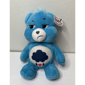 Care Bears GRUMPY BEAR Plush Stuffed Animal Toy 12" 2020 Blue Clouds Emo Mad NEW